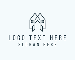 Roof - Residential Housing Rental logo design