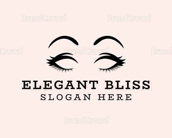 Beauty Eyelashes Makeup Logo