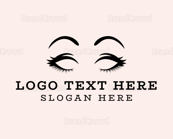 Beauty Eyelashes Makeup Logo