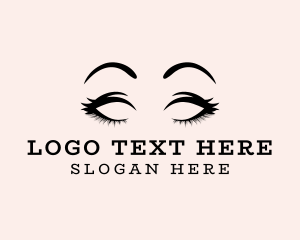 Glam - Beauty Eyelashes Makeup logo design