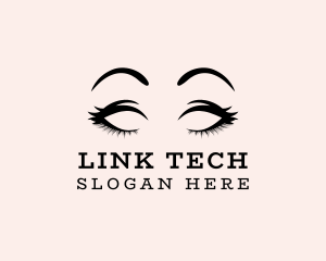 Pretty - Beauty Eyelashes Makeup logo design