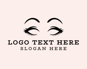 Beauty Eyelashes Makeup Logo