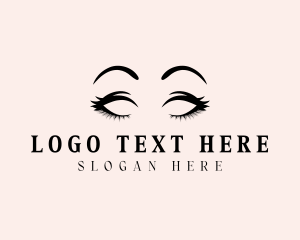 Beauty Eyelashes Makeup logo design