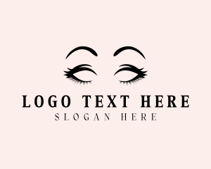 Beauty Eyelashes Makeup Logo