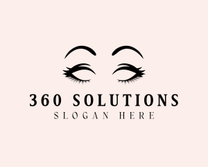 Beauty Eyelashes Makeup logo design