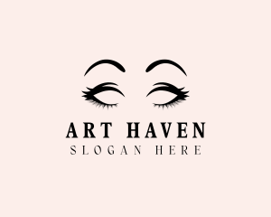 Beauty Eyelashes Makeup logo design