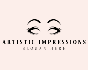 Beauty Eyelashes Makeup logo design