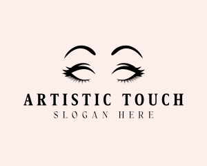 Beauty Eyelashes Makeup logo design