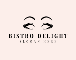 Beauty Eyelashes Makeup logo design