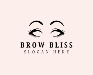 Beauty Eyelashes Makeup logo design