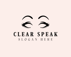 Beauty Eyelashes Makeup logo design