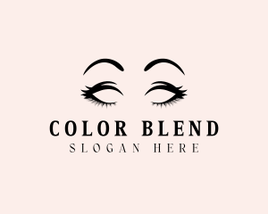 Beauty Eyelashes Makeup logo design