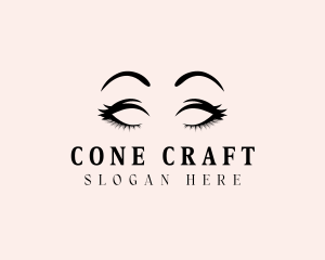 Beauty Eyelashes Makeup logo design