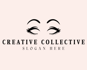 Beauty Eyelashes Makeup logo design