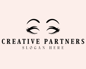 Beauty Eyelashes Makeup logo design