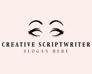 Beauty Eyelashes Makeup logo design