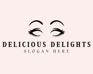 Beauty Eyelashes Makeup logo design