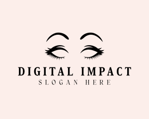 Beauty Eyelashes Makeup logo design