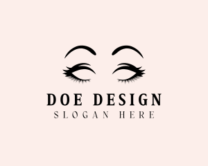 Beauty Eyelashes Makeup logo design