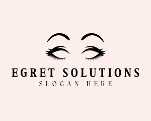 Beauty Eyelashes Makeup logo design