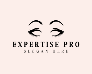 Beauty Eyelashes Makeup logo design