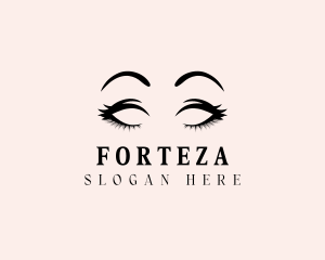 Beauty Eyelashes Makeup logo design