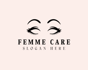 Beauty Eyelashes Makeup logo design