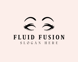 Beauty Eyelashes Makeup logo design