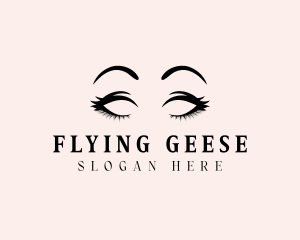 Beauty Eyelashes Makeup logo design