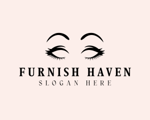 Beauty Eyelashes Makeup logo design