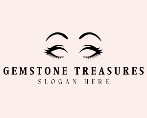 Beauty Eyelashes Makeup logo design