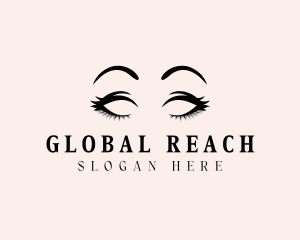 Beauty Eyelashes Makeup logo design