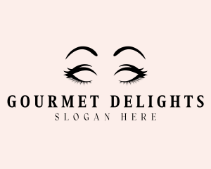 Beauty Eyelashes Makeup logo design