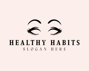 Beauty Eyelashes Makeup logo design