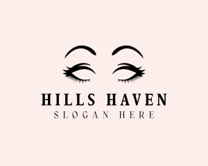 Beauty Eyelashes Makeup logo design