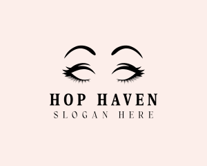 Beauty Eyelashes Makeup logo design