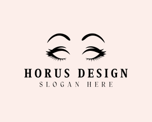 Beauty Eyelashes Makeup logo design