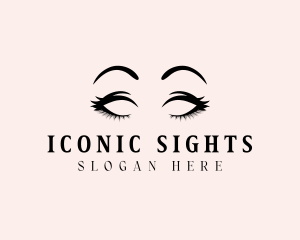 Beauty Eyelashes Makeup logo design