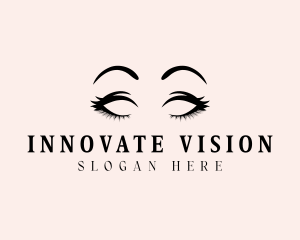 Beauty Eyelashes Makeup logo design