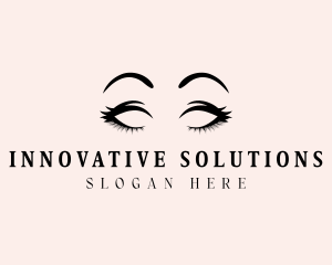 Beauty Eyelashes Makeup logo design