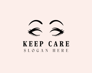 Beauty Eyelashes Makeup logo design