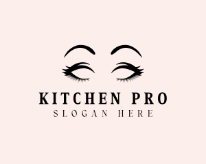 Beauty Eyelashes Makeup logo design