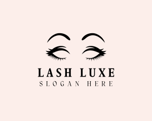 Beauty Eyelashes Makeup logo design