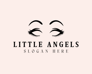 Beauty Eyelashes Makeup logo design