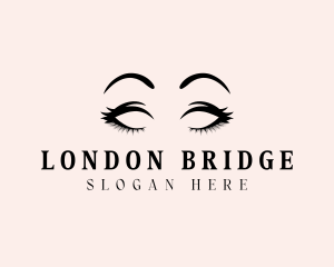 Beauty Eyelashes Makeup logo design