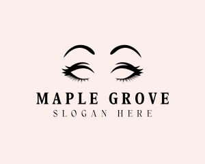 Beauty Eyelashes Makeup logo design