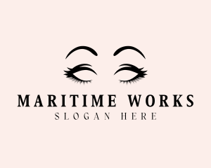 Beauty Eyelashes Makeup logo design