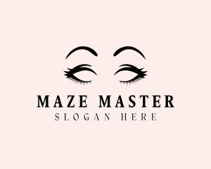 Beauty Eyelashes Makeup logo design