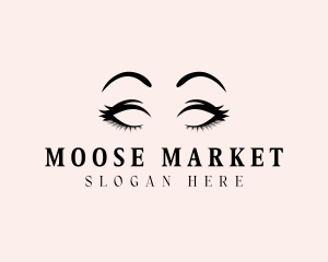 Beauty Eyelashes Makeup logo design