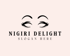 Beauty Eyelashes Makeup logo design